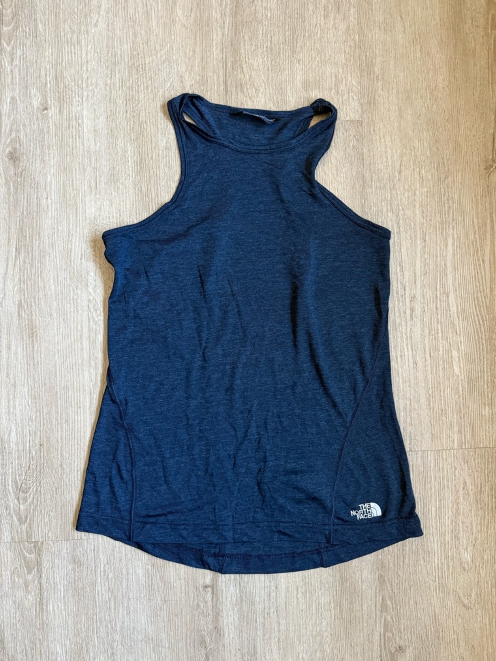 The North Face Women's High-Neck Racerback Tank Top - Navy Heather - Size S